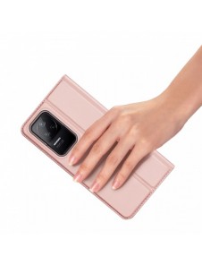 Dux Ducis Skin Pro Hölster Cover Flip Cover för Xiaomi Poco F4 5G rosa