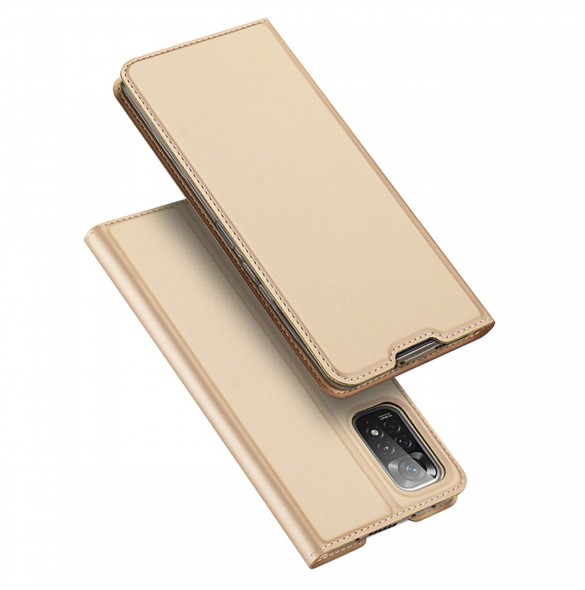 Dux Ducis Skin Pro hölsterskydd Flip Cover för Xiaomi Redmi Note 11 Pro 5G / 11 Pro guld
