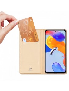 Dux Ducis Skin Pro hölsterskydd Flip Cover för Xiaomi Redmi Note 11 Pro 5G / 11 Pro guld