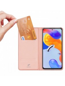 Dux Ducis Skin Pro hölsterskydd Flip Cover för Xiaomi Redmi Note 11 Pro 5G / 11 Pro rosa