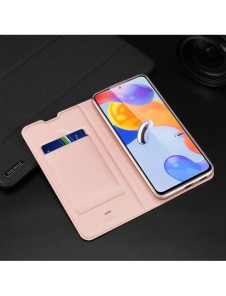 Dux Ducis Skin Pro hölsterskydd Flip Cover för Xiaomi Redmi Note 11 Pro 5G / 11 Pro rosa