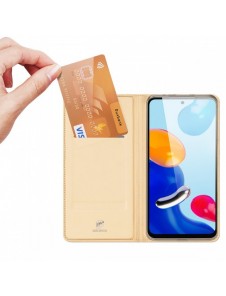 Dux Ducis Skin Pro hölsterskydd Flip Cover för Xiaomi Redmi Note 11S / Note 11 guld