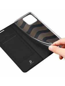 Dux Ducis Skin Pro hölsteröverdrag med flik Realme Narzo 50A svart