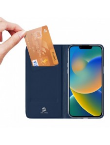 Dux Ducis Skin Pro Hölster Flip Cover för iPhone 14 Plus blå