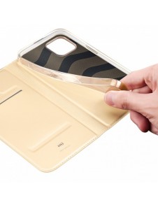 Dux Ducis Skin Pro Holster Flip Cover för iPhone 14 Plus guld