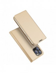 Dux Ducis Skin Pro Hölster Flip Cover för iPhone 14 Pro guld