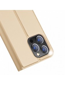 Dux Ducis Skin Pro Hölster Flip Cover för iPhone 14 Pro guld