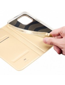 Dux Ducis Skin Pro Holster Flip Cover för iPhone 14 Pro Max guld