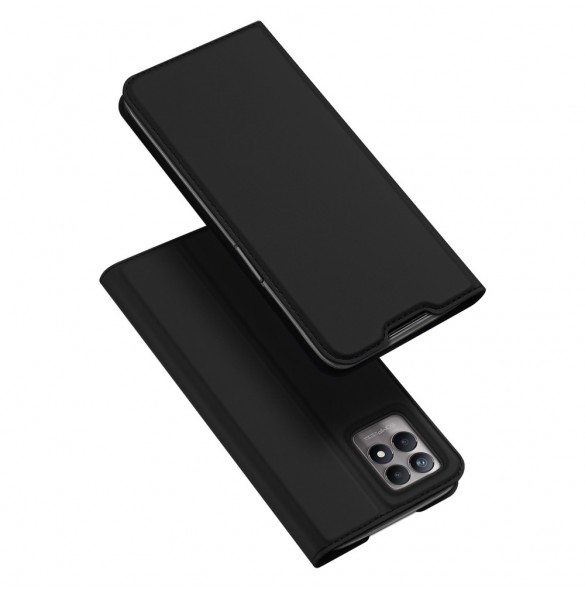 Dux Ducis Skin Pro hölsterfodral med flik Realme 8i svart