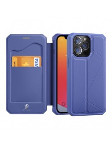 DUX DUCIS Skin X Bokhylla typ fodral för iPhone 13 Pro Max blå