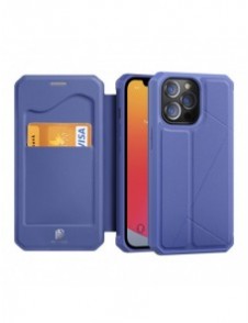 DUX DUCIS Skin X Bokhylla typ fodral för iPhone 13 Pro Max blå