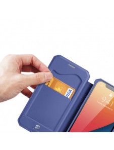 DUX DUCIS Skin X Bokhylla typ fodral för iPhone 13 Pro Max blå
