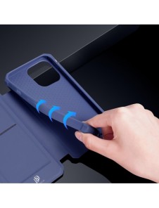 DUX DUCIS Skin X Bokhylla typ fodral för iPhone 13 Pro Max blå