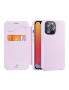 DUX DUCIS Skin X Bokhylla typ fodral för iPhone 13 Pro rosa