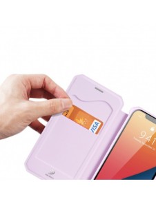 DUX DUCIS Skin X Bokhylla typ fodral för iPhone 13 Pro rosa