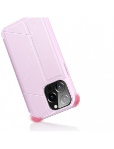 DUX DUCIS Skin X Bokhylla typ fodral för iPhone 13 Pro rosa