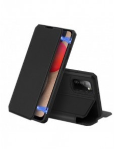 DUX DUCIS Skin X Bokhylla typ fodral för Samsung Galaxy A02s EU svart