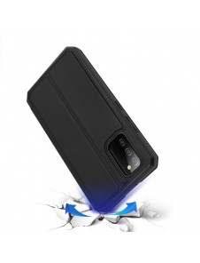 DUX DUCIS Skin X Bokhylla typ fodral för Samsung Galaxy A02s EU svart