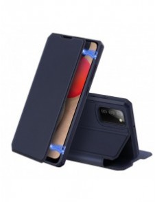 DUX DUCIS Skin X Bokhylla typ fodral för Samsung Galaxy A02s EU blå