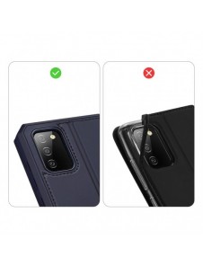 DUX DUCIS Skin X Bokhylla typ fodral för Samsung Galaxy A02s EU blå