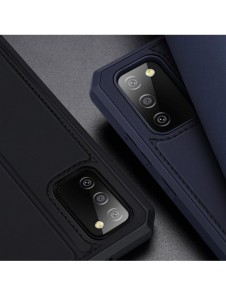 DUX DUCIS Skin X Bokhylla typ fodral för Samsung Galaxy A02s EU blå