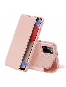 DUX DUCIS Skin X Bokhylla typ fodral för Samsung Galaxy A02s EU rosa