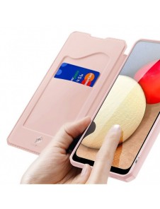 DUX DUCIS Skin X Bokhylla typ fodral för Samsung Galaxy A02s EU rosa