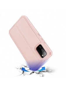DUX DUCIS Skin X Bokhylla typ fodral för Samsung Galaxy A02s EU rosa