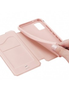 DUX DUCIS Skin X Bokhylla typ fodral för Samsung Galaxy A02s EU rosa