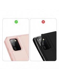 DUX DUCIS Skin X Bokhylla typ fodral för Samsung Galaxy A02s EU rosa