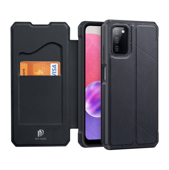 DUX DUCIS Skin X Bokhylla typ fodral för Samsung Galaxy A03s svart