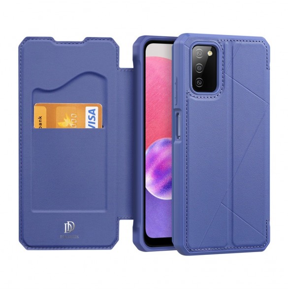 DUX DUCIS Skin X Bokhylla typ fodral för Samsung Galaxy A03s blå