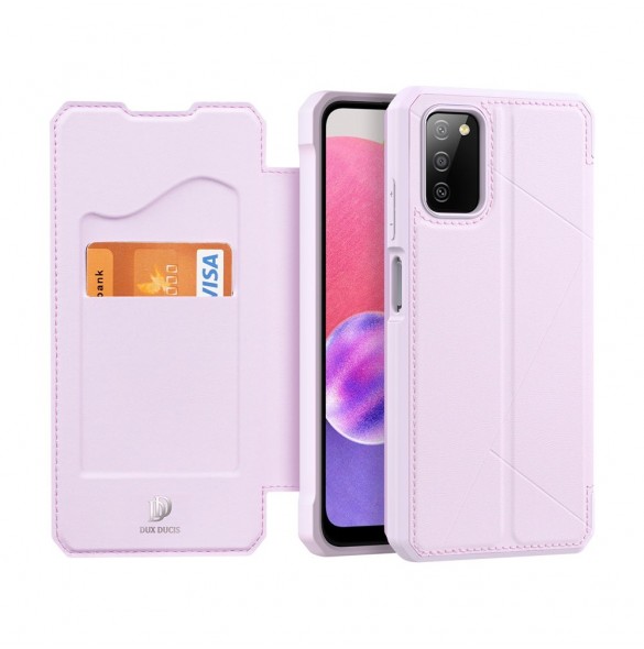 DUX DUCIS Skin X Bokhylla typ fodral för Samsung Galaxy A03s rosa