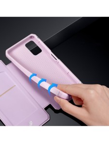 DUX DUCIS Skin X Bokhylla typ fodral för Samsung Galaxy A03s rosa