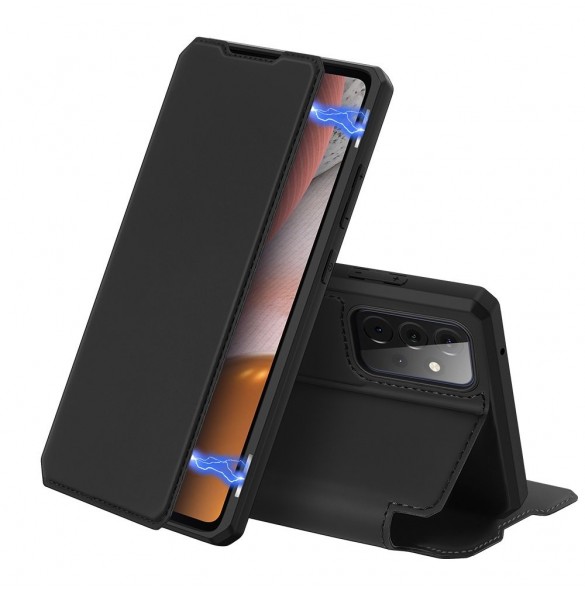 DUX DUCIS Skin X Bokhylla typ fodral för Samsung Galaxy A72 4G svart