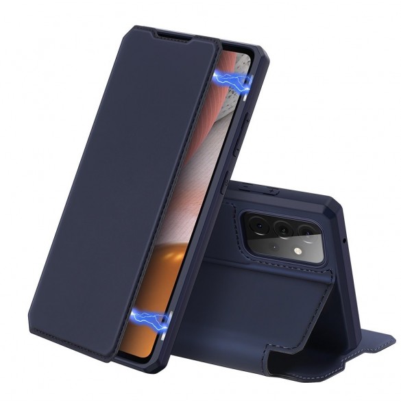 DUX DUCIS Skin X Bokhylla typ fodral för Samsung Galaxy A72 4G blå
