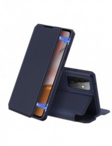 DUX DUCIS Skin X Bokhylla typ fodral för Samsung Galaxy A72 4G blå