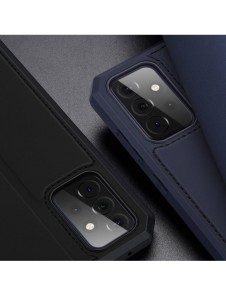 DUX DUCIS Skin X Bokhylla typ fodral för Samsung Galaxy A72 4G blå