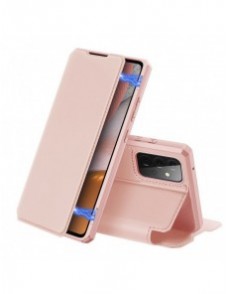 DUX DUCIS Skin X Bokhylla typ fodral för Samsung Galaxy A72 4G rosa