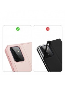 DUX DUCIS Skin X Bokhylla typ fodral för Samsung Galaxy A72 4G rosa