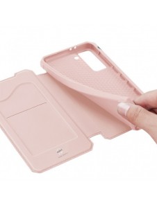 DUX DUCIS Skin X Bokhylla typ fodral för Samsung Galaxy S21+ 5G (S21 Plus 5G) rosa