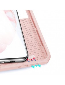 DUX DUCIS Skin X Bokhylla typ fodral för Samsung Galaxy S21+ 5G (S21 Plus 5G) rosa
