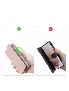 DUX DUCIS Skin X Bokhylla typ fodral för Samsung Galaxy S21+ 5G (S21 Plus 5G) rosa