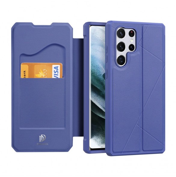 DUX DUCIS Skin X hölsterfodral till Samsung Galaxy S22 Ultra blå
