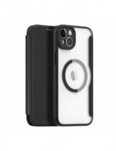 Dux Ducis Skin X Pro Fodral iPhone 14 Plus Magnetic MagSafe Flip Fodral Svart
