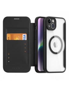 Dux Ducis Skin X Pro Fodral iPhone 14 Plus Magnetic MagSafe Flip Fodral Svart