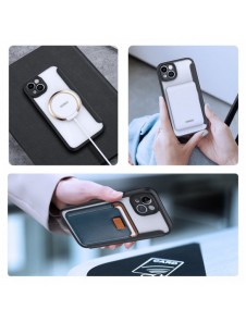 Dux Ducis Skin X Pro Fodral iPhone 14 Plus Magnetic MagSafe Flip Fodral Svart