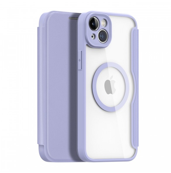 Dux Ducis Skin X Pro Fodral iPhone 14 Plus Magnetic MagSafe Flip Fodral Lila