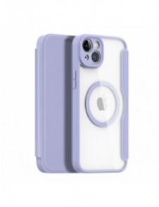 Dux Ducis Skin X Pro Fodral iPhone 14 Plus Magnetic MagSafe Flip Fodral Lila