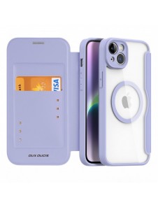 Dux Ducis Skin X Pro Fodral iPhone 14 Plus Magnetic MagSafe Flip Fodral Lila